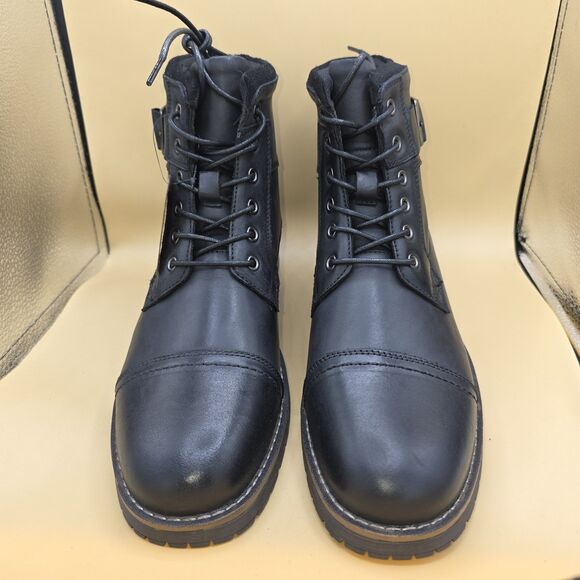 Men's Casual Boots Motorcycle Combat Ankle Dress Boots Size 11 - Picture 5 of 9